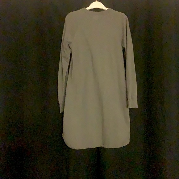 2/$14 💀 | Corelife | Over Sized Sweat Shirt Dress | Army Green |  Small - Picture 2 of 3